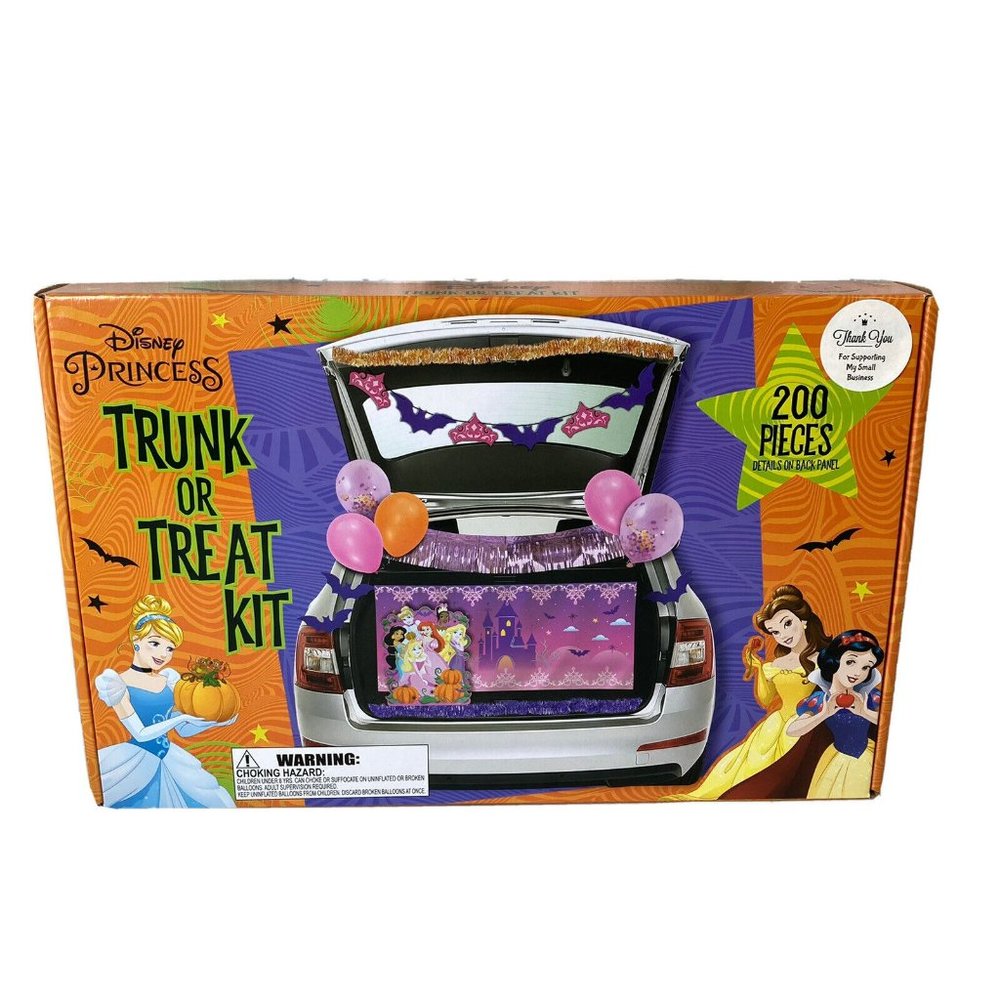 Disney Princess Halloween Trunk or Treat Party Car Decorations 200 Piece Kit New